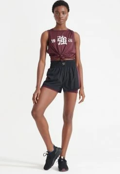 Superdry TRAINING BOXING YARD - Sports Shorts - Black