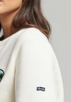 Superdry VINTAGE TRAVEL - Sweatshirt - Couture White -Superdry Shop 10f3c0c30e1449319a822f8a4a075ee8