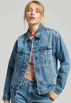 Superdry BOYFRIEND - Denim Jacket - Blondey Indigo Vintage