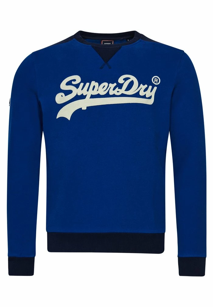 Superdry VINTAGE LOGO COLLAGE CREW - Sweatshirt - Regal Blue 4 Superdry VINTAGE LOGO COLLAGE CREW - Sweatshirt - Regal Blue - Image 4