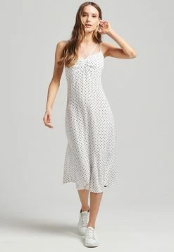 Superdry VINTAGE CAMI STRAPPY - Day Dress - Black Spot