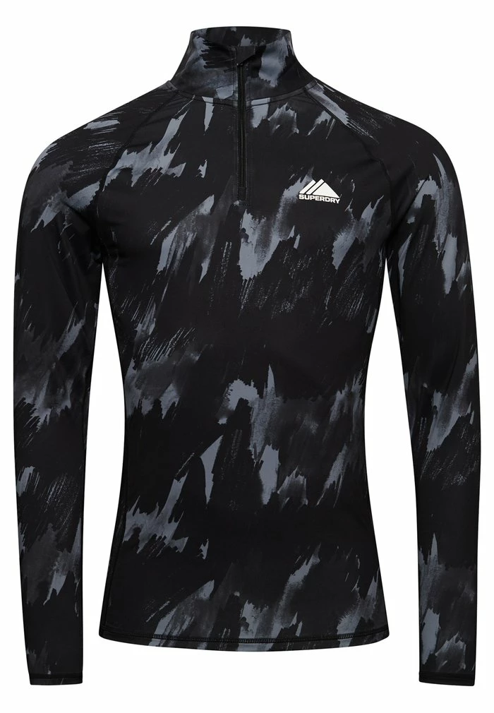 Superdry SPORT HALF ZIP - Long Sleeved Top - Brush Camo Dark Large 5 Superdry SPORT HALF ZIP - Long Sleeved Top - Brush Camo Dark Large - Image 5