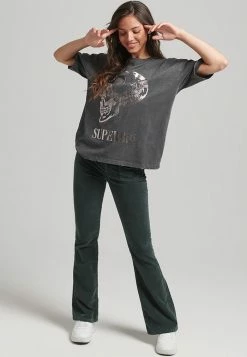 Superdry ROCK GRAPHIC LOOSE FIT - Print T-shirt - Jet Black