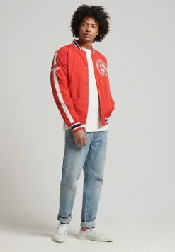 Superdry Bomber Jacket - Collegiate Red