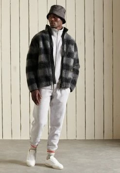 Superdry Zip-up Sweatshirt - Glacier Grey Marl