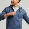Superdry Zip-up Sweatshirt - Vintage Navy Marl