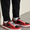 Superdry VEGAN BASKET LUX LOW - Trainers - Bison Black/americana Red