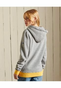 Superdry CROSSING LINES AMERICAN RINGER - Hoodie - Athletic Grey Marl -Superdry Shop 12408107dad84cdbbc7ea3eaf7824e43