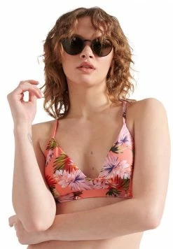 Superdry Bikini Top - Brush Palm Persimmon