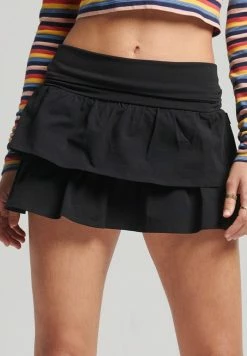 Superdry VINTAGE - A-line Skirt - Black