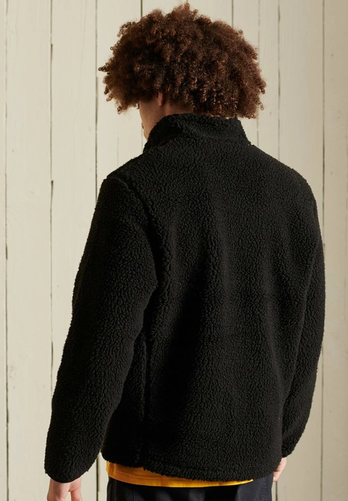 Superdry WORKWEAR - Fleece Jacket - Bison Black/deep Ruby 3 Superdry WORKWEAR - Fleece Jacket - Bison Black/deep Ruby - Image 3