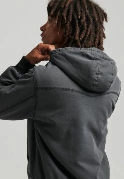 Superdry WORKWEAR - Zip-up Sweatshirt - Bison Black