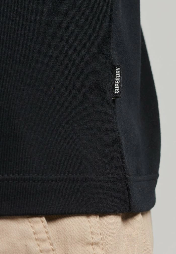 Superdry VINTAGE LOGO MICRO - Basic T-shirt - Black 4 Superdry VINTAGE LOGO MICRO - Basic T-shirt - Black - Image 4