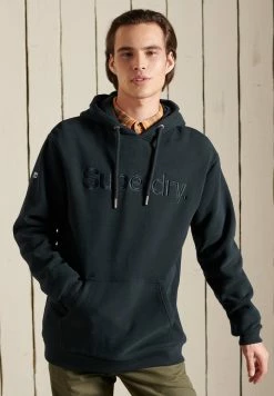 Superdry CORE LOGO SOURCE BRUSHED - Hoodie - Eclipse Navy