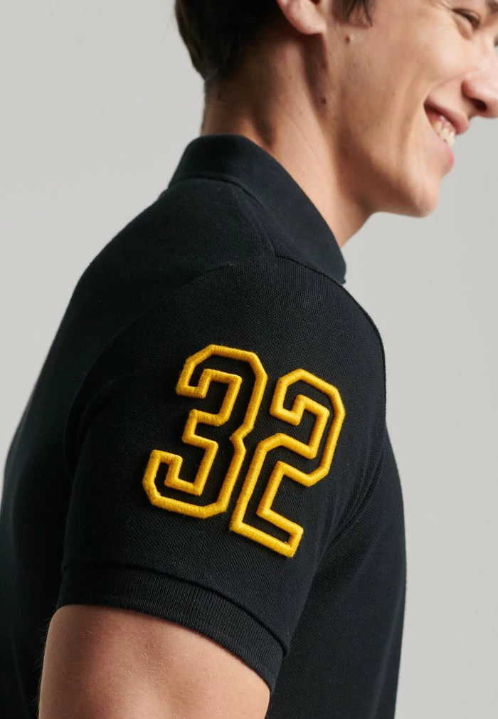 Superdry Polo Shirt - Black 3 Superdry Polo Shirt - Black - Image 3