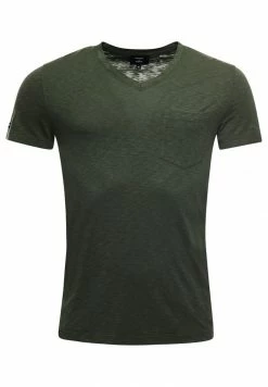 Superdry POCKET V-NECK - Basic T-shirt - Thyme -Superdry Shop 13240b7cca77470d9ec6784f73968863
