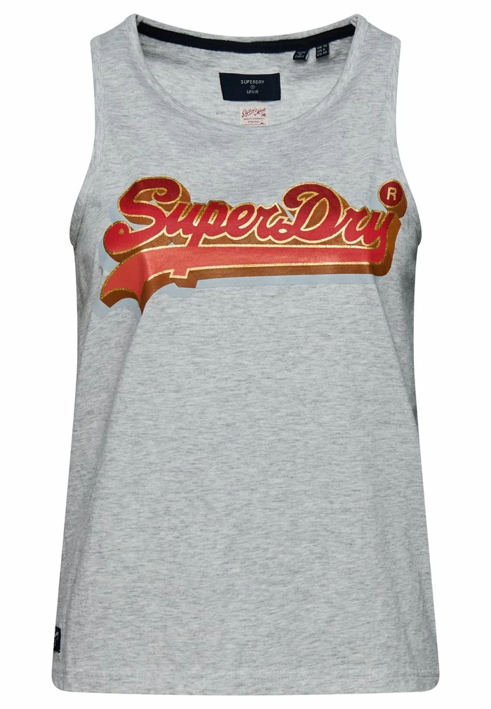 Superdry Top - Light Grey Marl 4 Superdry Top - Light Grey Marl - Image 4