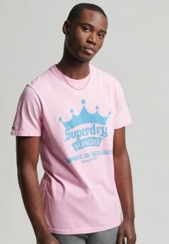 Superdry Print T-shirt - Imperial Pink