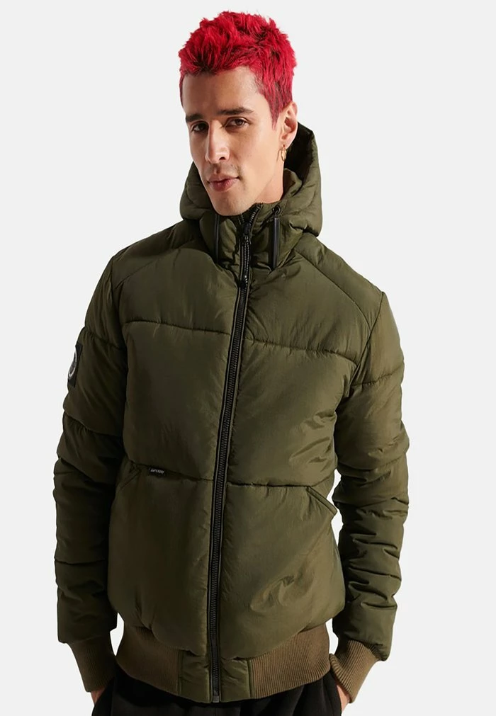 Superdry Winter Jacket - Dark Moss 1 Superdry Winter Jacket - Dark Moss