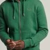 Superdry Zip-up Sweatshirt - Field Green Marl