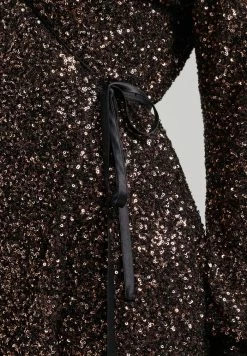 Superdry SLEEVED - Cocktail Dress / Party Dress - Bronze Mega Sequin -Superdry Shop 1381654bf166456aa9cc7391ba7eb10a