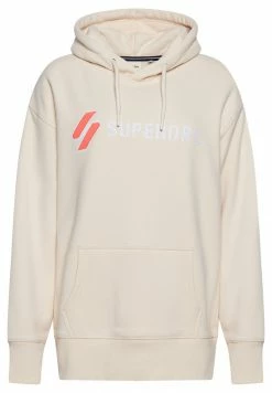 Superdry CODE APPLIQUE OVERSIZED - Hoodie - Oatmeal -Superdry Shop 13bb4470e1a7470d8dc7471027197f85