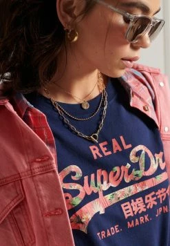 Superdry VINTAGE LOGO - Print T-shirt - Dark Blue -Superdry Shop 13cb655de4f6404d9b9287df35ce3216