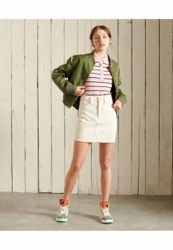 Superdry Mini Skirt - Oyster