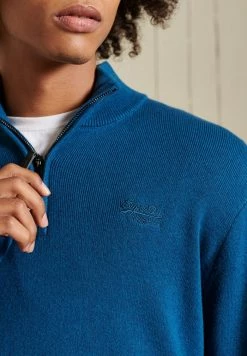 Superdry VINTAGE EMBROIDERED - Jumper - Blue -Superdry Shop 143c2d2fa00c430ea6fe9c2c3e8c3a65