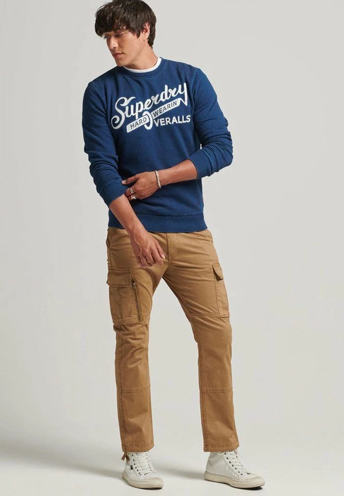 Superdry WALL SIGN - Sweatshirt - Malta Blue Indigo Wash 2 Superdry WALL SIGN - Sweatshirt - Malta Blue Indigo Wash - Image 2