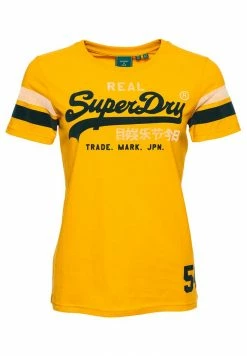 Superdry VINTAGE LOGO VARSITY - Print T-shirt - Upstate Gold