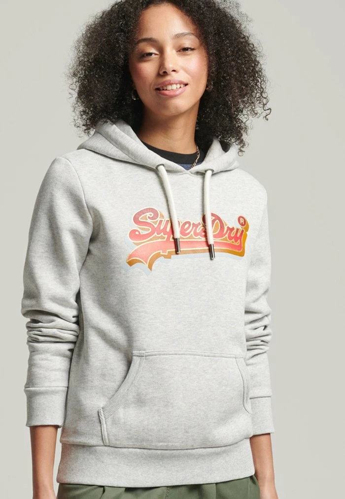 Superdry Sweatshirt - Light Grey Marl 1 Superdry Sweatshirt - Light Grey Marl