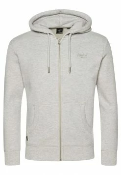 Superdry VINTAGE LOGO - Zip-up Sweatshirt - Glacier Grey Marl -Superdry Shop 151110f5d4b74032a07b7464954159b5