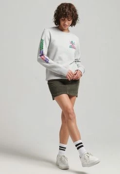 Superdry INTO THE WOODS - Sweatshirt - Glacier Grey Marl -Superdry Shop 1544860ba0364b4e8a4e6d23e721c9d8