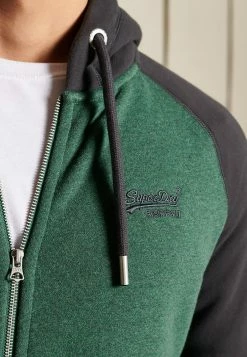 Superdry VLE BASEBALL - Zip-up Sweatshirt - Heritge Pine Mrl Vntge Wash Bk -Superdry Shop 1588c8b8a2274f8b9855c9678306ec99