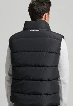 Superdry Waistcoat - Black -Superdry Shop 15bf6913800f4c2685ab0bbf1940f0b4