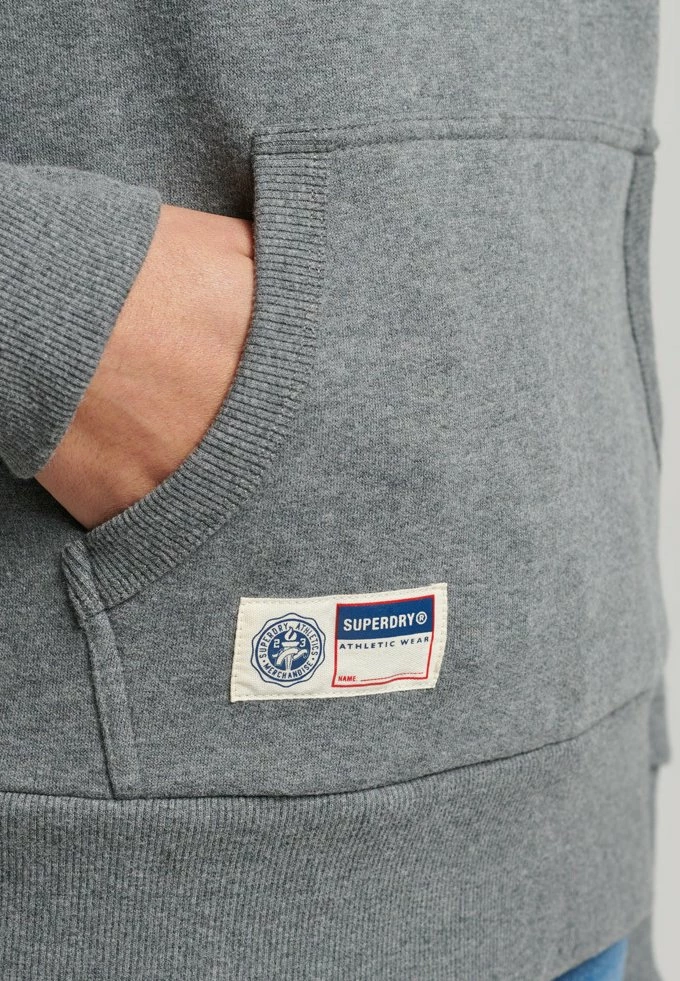 Superdry Hoodie - Rich Charcoal Marl 3 Superdry Hoodie - Rich Charcoal Marl - Image 3