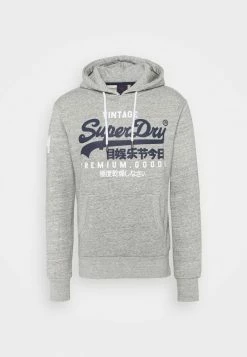 Superdry HOOD - Sweatshirt - Grey Marl -Superdry Shop 1616418f95e44daf8fd5508f59d45dc2