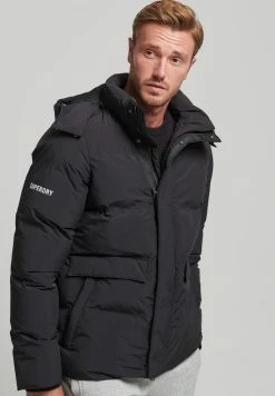Superdry BOXY PUFFER - Winter Jacket - Black