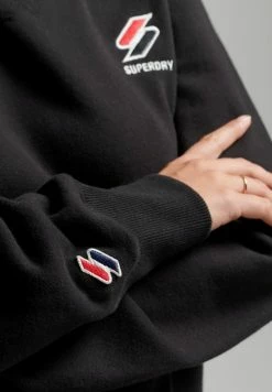 Superdry CODE ESSENTIAL LOOSE CREW - Sweatshirt - Black -Superdry Shop 165fa5abf3344d95805ae38cbe9d7fc6