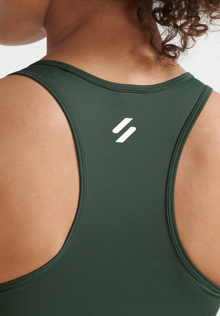 Superdry TRAINING CORE CROSS - Bustier - Surplus Goods Olive 4 Superdry TRAINING CORE CROSS - Bustier - Surplus Goods Olive - Image 4