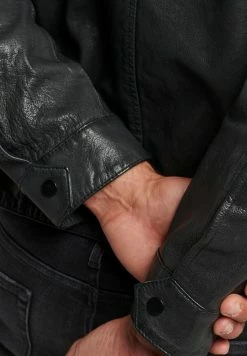 Superdry COACH - Leather Jacket - Black -Superdry Shop 16a266f124174e62bb261430910210e0