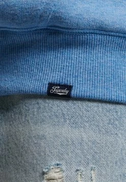 Superdry ESSENTIAL BORG - Zip-up Sweatshirt - Blush Blue Marl -Superdry Shop 16a2cd01f11943ed8051489791a02dc0