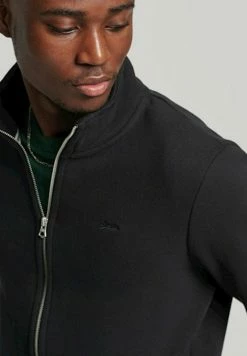 Superdry Zip-up Sweatshirt - Black -Superdry Shop 1776c7ad2cd74b4e8e512f8b43d0a9b5