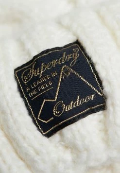 Superdry CABLE BEANIE - Beanie - White -Superdry Shop 17850f8757ba4372ae11b266b3600faa