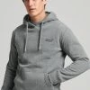Superdry LOGO EMBROIDERED - Hoodie - Charcoal Grey Marl
