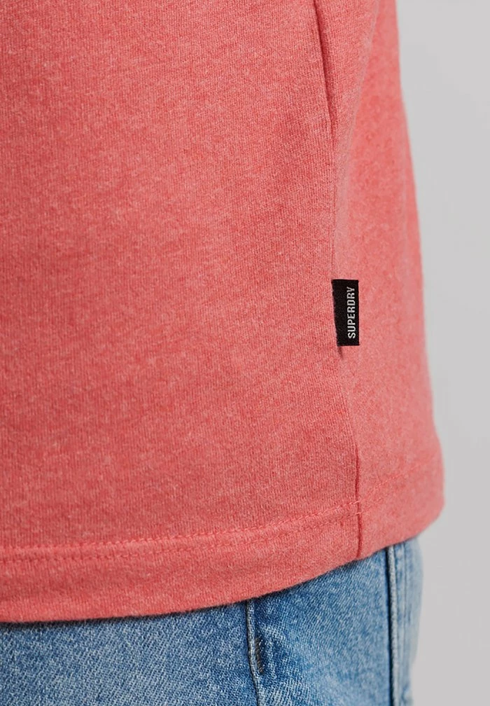 Superdry VINTAGE LOGO MICRO - Basic T-shirt - Coral Marl 4 Superdry VINTAGE LOGO MICRO - Basic T-shirt - Coral Marl - Image 4