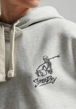 Superdry VINTAGE CALI - Hoodie - Light Grey Marl -Superdry Shop 17b3afa07b89418ca31ec44e04098f81
