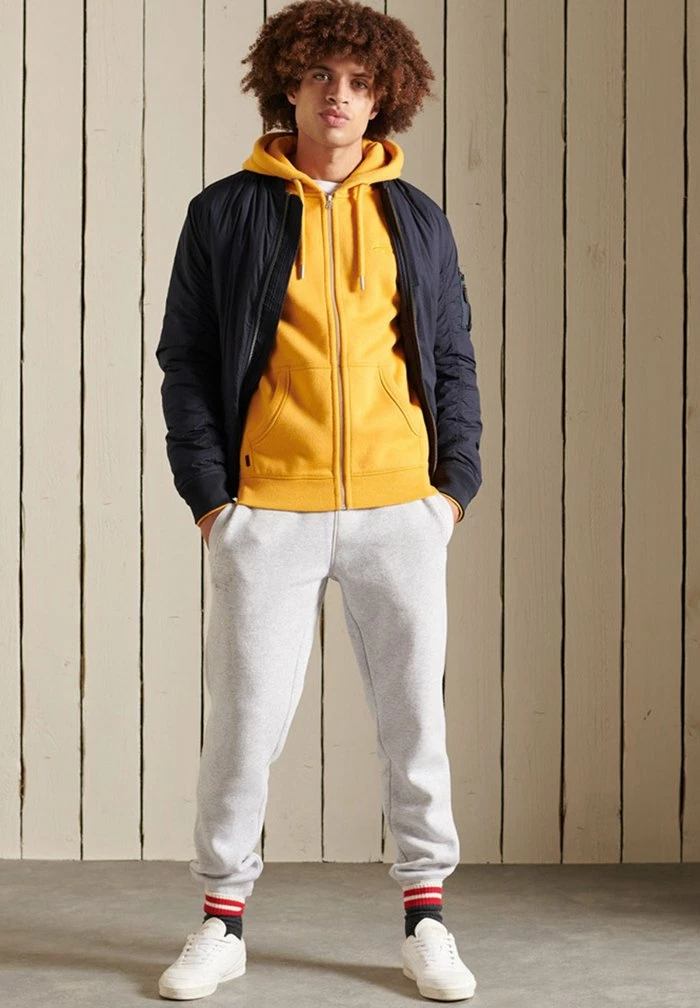 Superdry Zip-up Sweatshirt - Turmeric Marl 2 Superdry Zip-up Sweatshirt - Turmeric Marl - Image 2