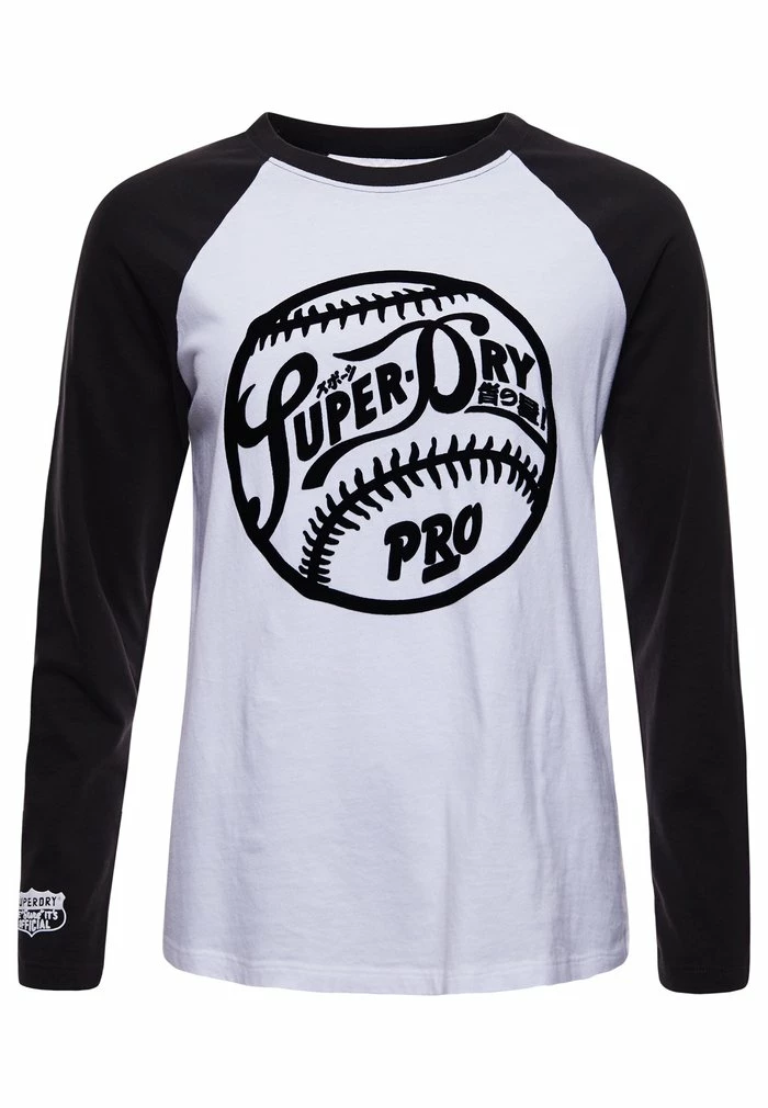 Superdry RAGLAN - Long Sleeved Top - Optic 4 Superdry RAGLAN - Long Sleeved Top - Optic - Image 4